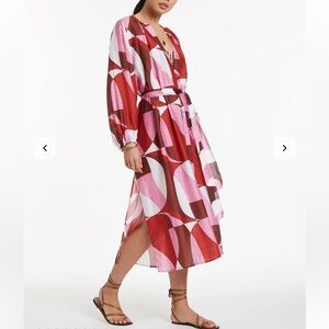 NWOT Anthropologie JETS Australia Lalita Shirtdress in Orchid - L